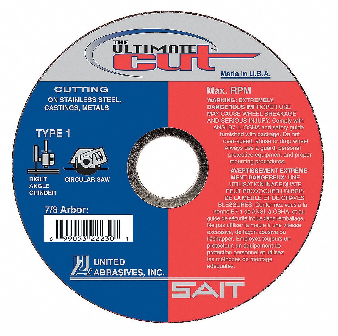 Cutoff Wheel, Ultimate Cut, 4-1/2x.045x7/8