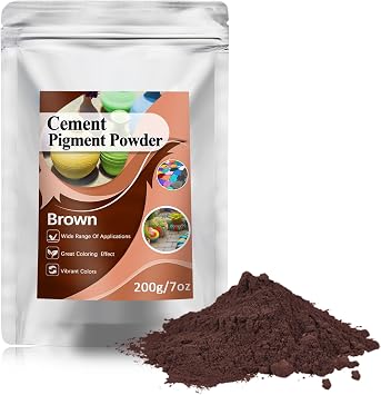 Matte Iron Oxide Pigment Powder, Concrete dye, Grout Colorant, Color Dye for Cement Epoxy Stucco Plaster Mortar Paint Coating- 7 oz