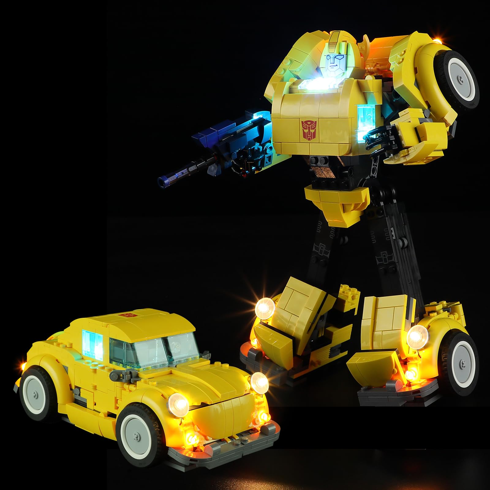 Mililier LED Light Kit for Lego 10338 Transformer Robot Set, Compatible with Lego 10338 Building Blocks Model(Not Include Blocks Set)