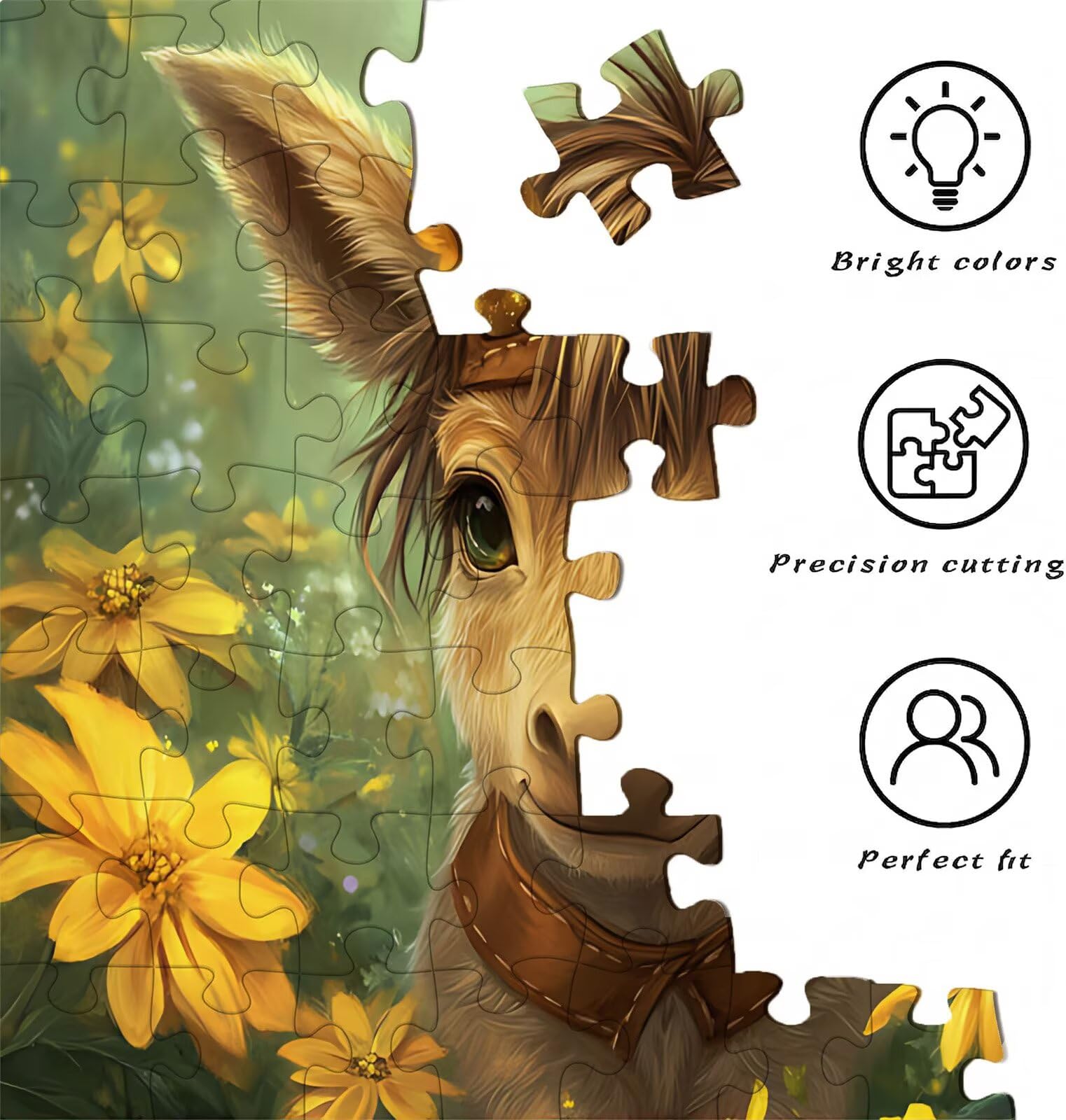 Puzzle 1500 Teile, Holzpuzzle Erwachsene Tier Niedlich Impossible Klassische Jigsaw Puzzles 87 x 57 cm, Familien Spiel, Puzzle Stressabbau Denkspiel, Puzzle-Liebhaber w0-154
