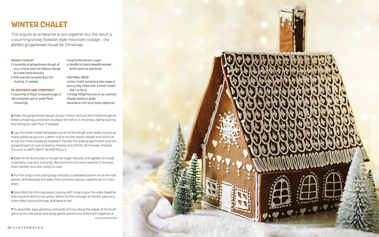 Gingerbread: A Wonderland of Houses, Creative Constructions and Cookies; with 38 Projects, Gingerbread Tecipes and Yemplates
