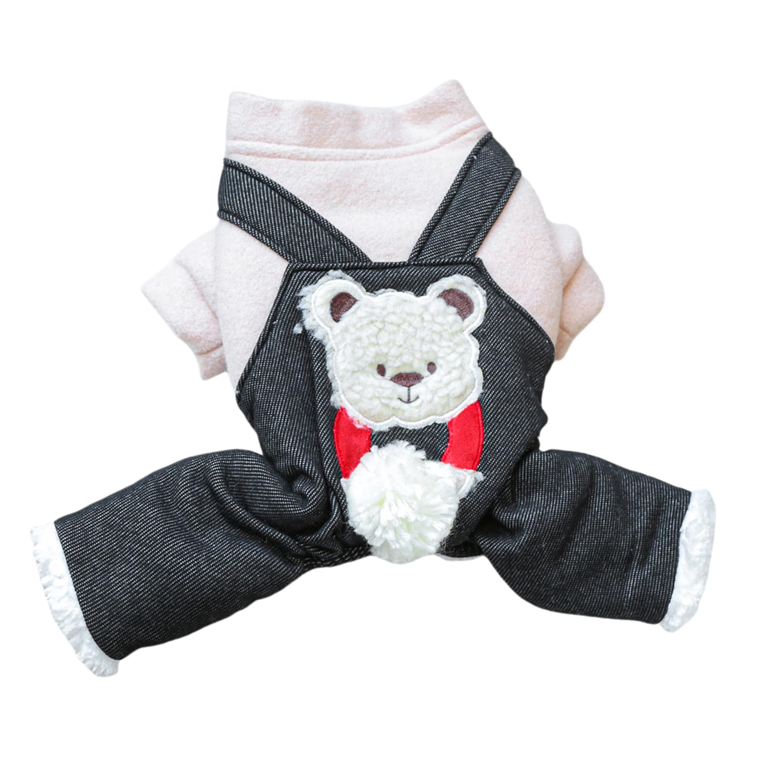 Warm Wool Lining Dog Overalls Coats - Small Dogs Cute One-Piece Jumpsuit - Comfortable Soft Clothes - Chihuahua Yorkies Costume