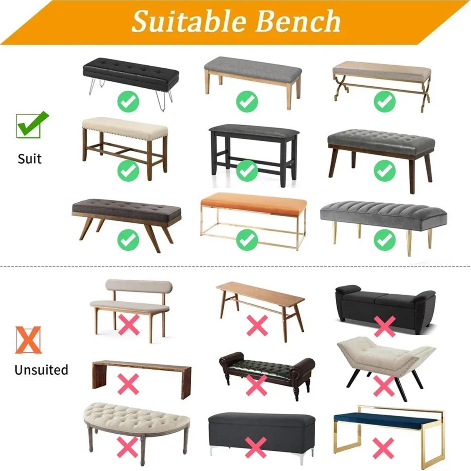 Lot de 4 housses de chaise extensibles et élastiques lavables en Lycra doux pour salle à manger et chambre à coucher Orange