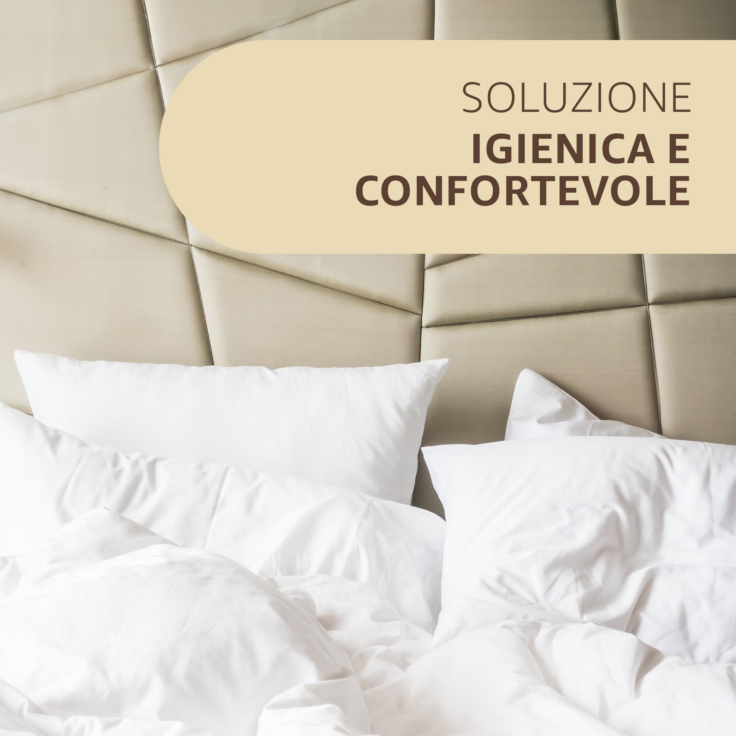 SONIT - Funda de cojín para cama - Fundas de cojín para dormitorio - Fundas de almohada cama con cremallera - 8 unidades - Tamaño 50 x 80 cm