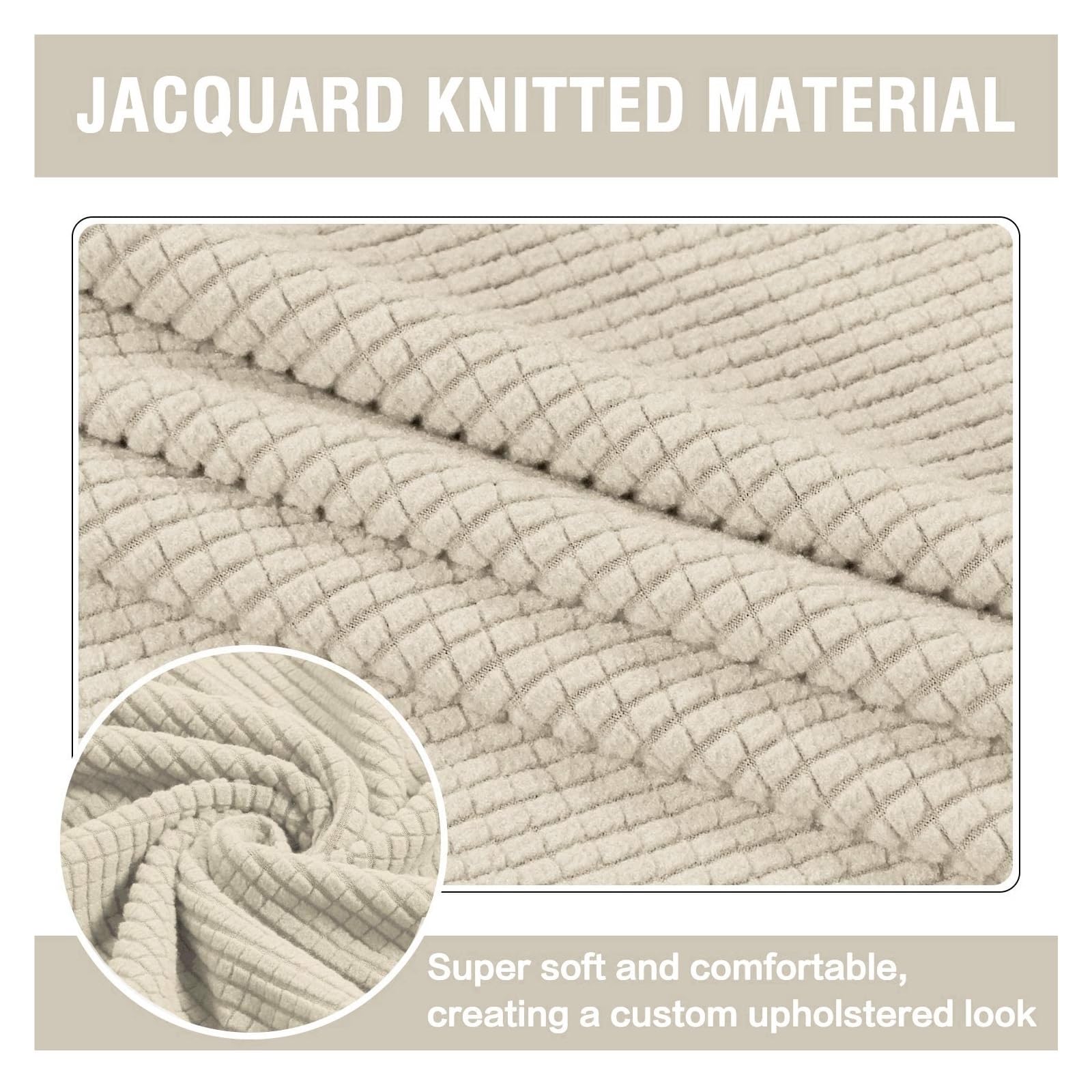 Copri Pouf Elasticizzato In Velluto - Fodera Protettiva Per Ottomani E Poggiapiedi | Misure Personalizzate - Foto 3