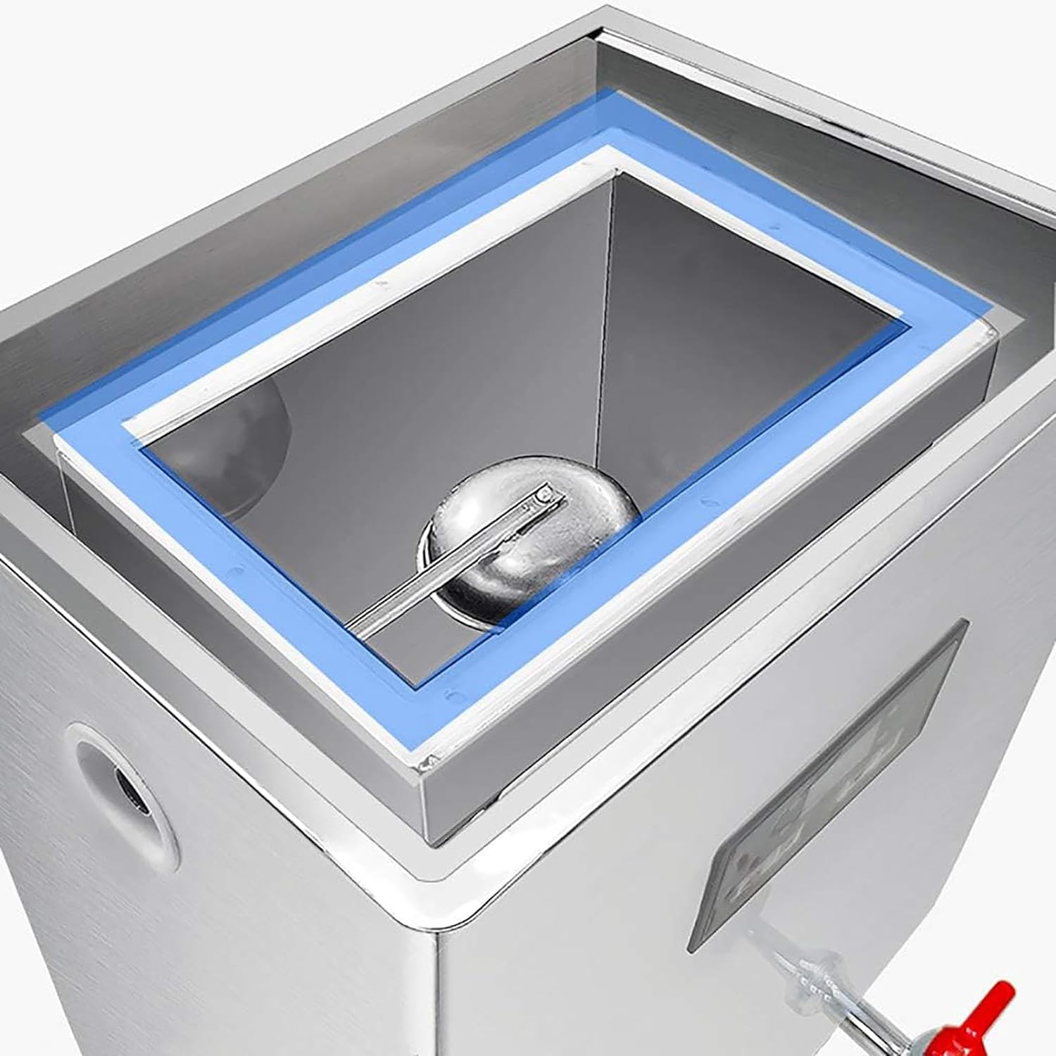 Dozownik wody Komercyjny podgrzewacz wody ze stali nierdzewnej z kranem, 30 l/h, podwójna filtracja do herbaty, kawy i – automatyczny wewnętrzną obudową