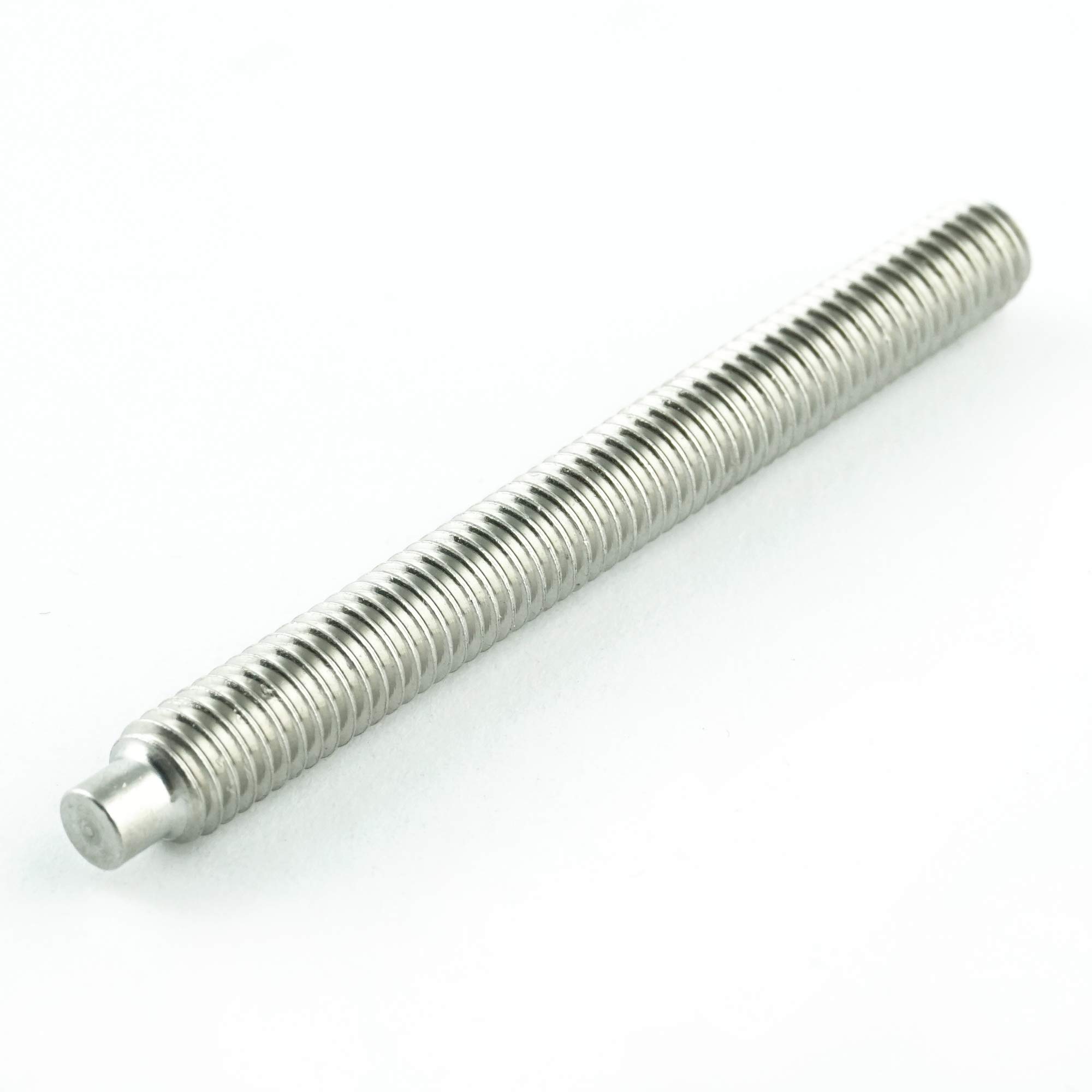 M10 x 16 mm trzpień gwintowy z gniazdem sześciokątnym i czopem (100 sztuk) - śruby mocujące DIN 915 - ISO 4028 - śruby gwintowane - stal szlachetna A2 V2A - nierdzewny