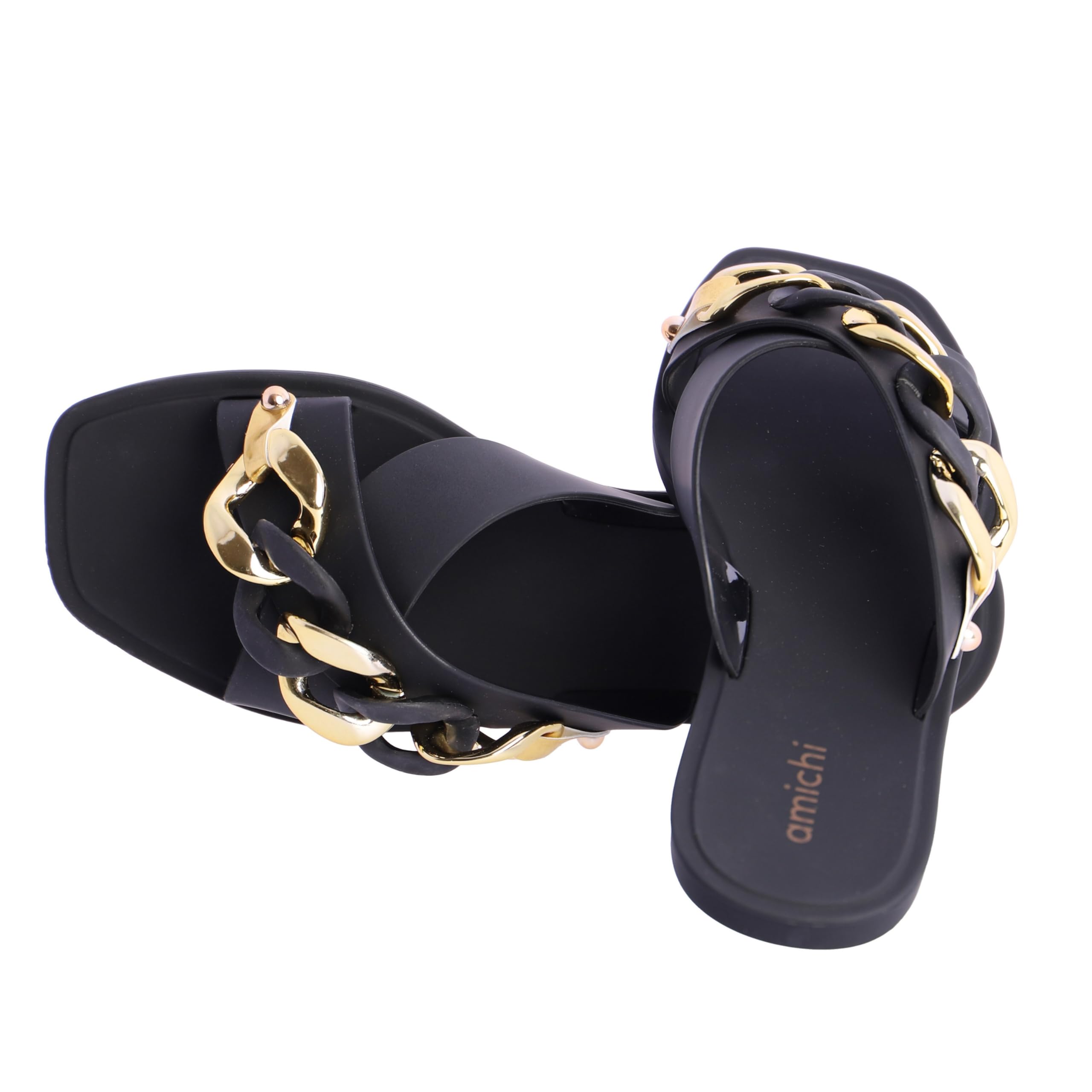 AMICHI Kobiety Chanclas Mujer – Chanclas Para Playa Y Piscina - Sandalias Flip Flop De Goma Con Suela Antideslizante Y Diseño LigeroJaponki damskie - klapki plażowe i basenowe - sandały z klapką