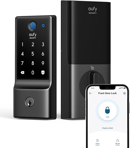 Eufy Security Smart Lock C220, Fingerprint Keyless Entry Door Lock