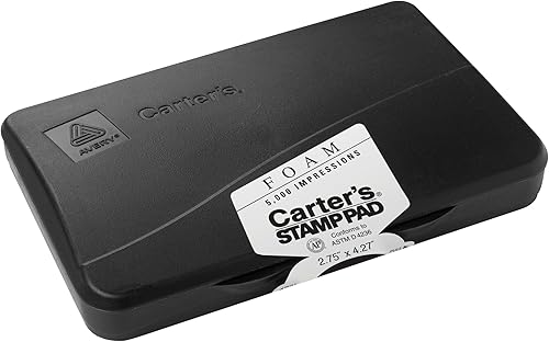 Avery Carters - Juego de almohadillas de espuma para sellos 275 x 425 color negro Paquete de 10 Avery Carters - Juego de almohadillas de espuma para sellos 275 x 425 color negro Paquete de 10