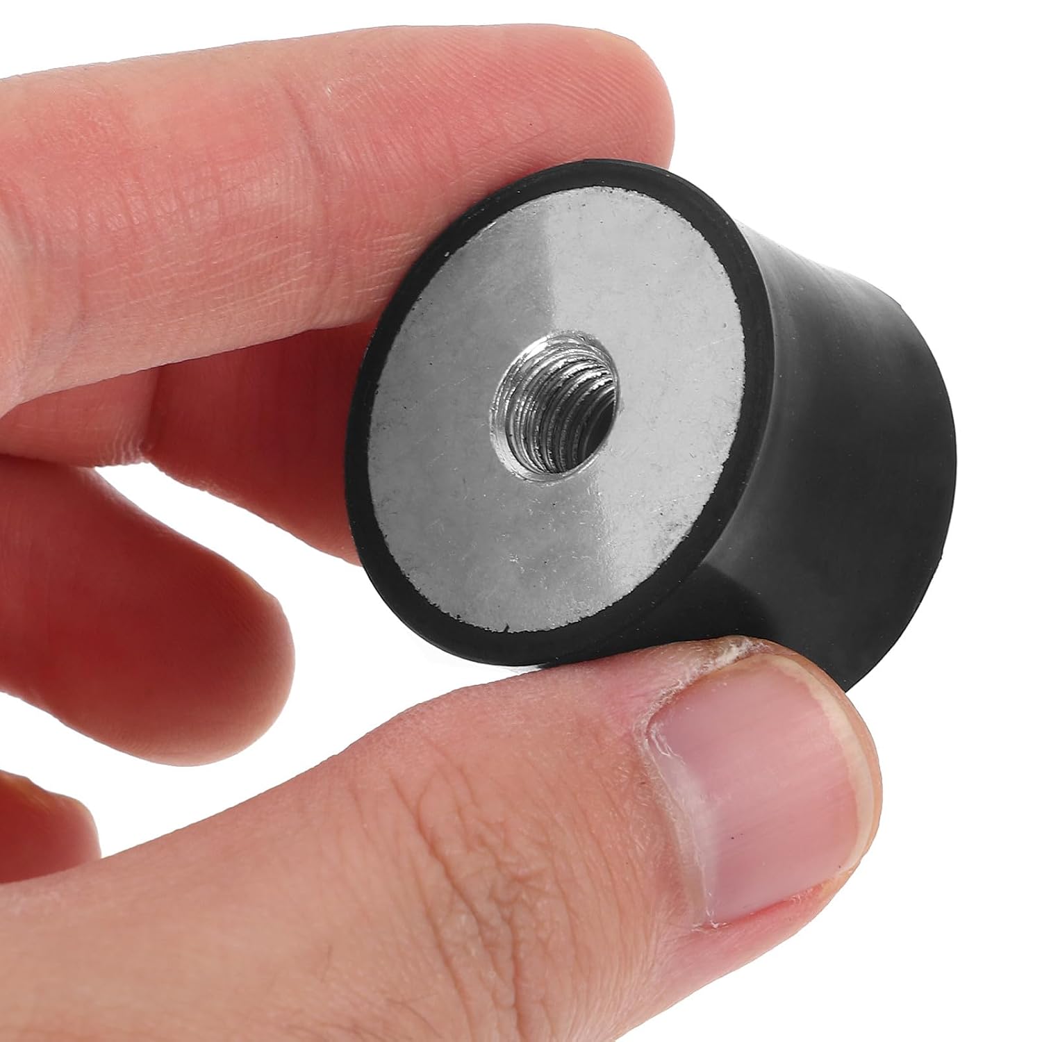 4Pcs Rubber Shock Absorber Mounts Vibration Isolator Compressor Anti-Vibration Pads Cylindrical Rubber Dampers for Air Compressor Vibration Control