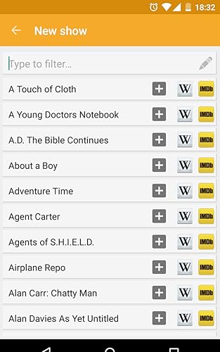 TV Shows - All shows at your fingertip!