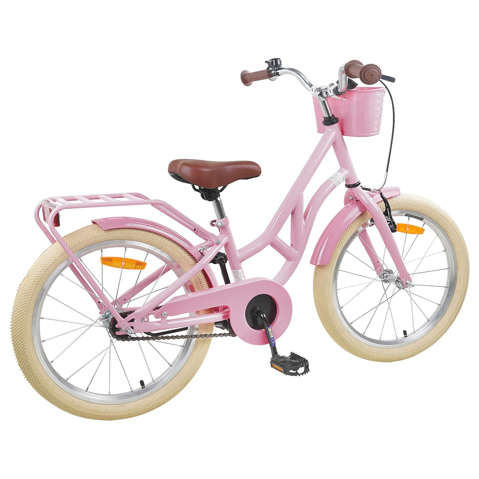 Bicicleta infantil de 20 pulgadas para 6 – 11 años, color negro – Bicicleta moderna con marco de acero, engranaje de una sola velocidad, sillín ajustable y manillar para mayor comodidad y