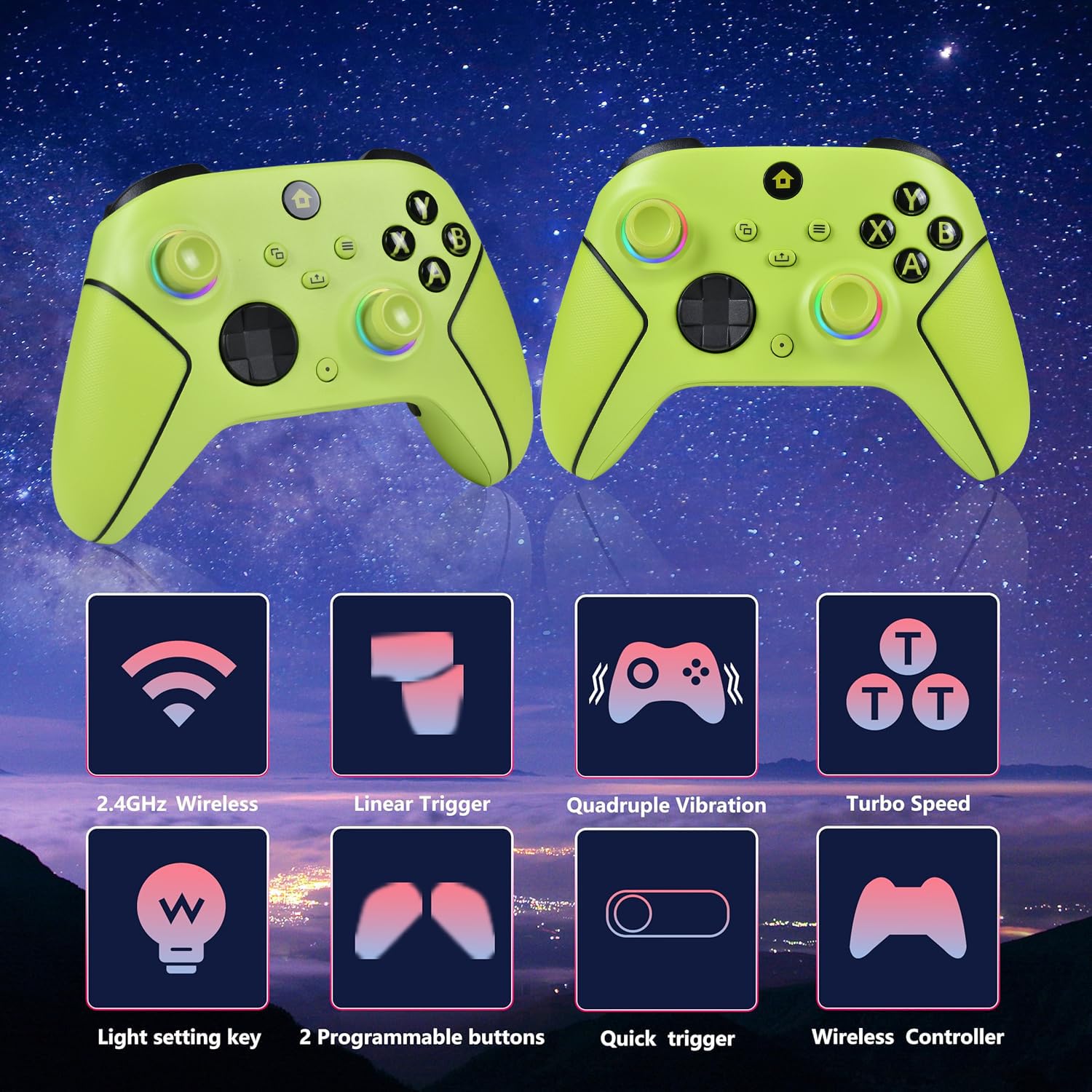 Lampelc Xbox One Controller, Xbox Wireless Controller für Xbox Series X&S/Xbox One/Elite/Windows 7/8/10