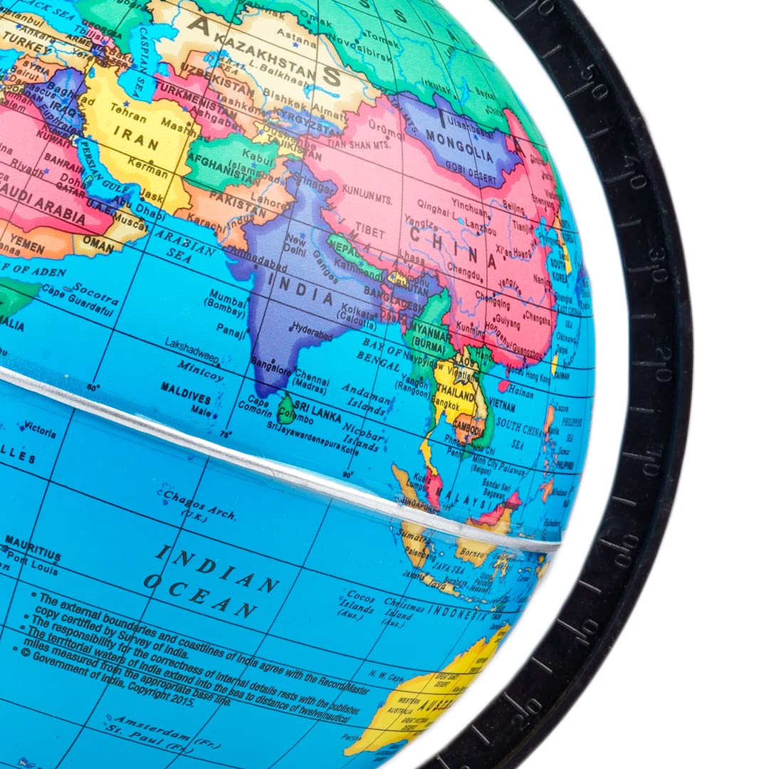 Toyztrend Educational Globe 505 for Kids (4)(DIAMETER-12.7 cm, CIRCUMFERENCE-47 cm) - Image 2 thumbnail