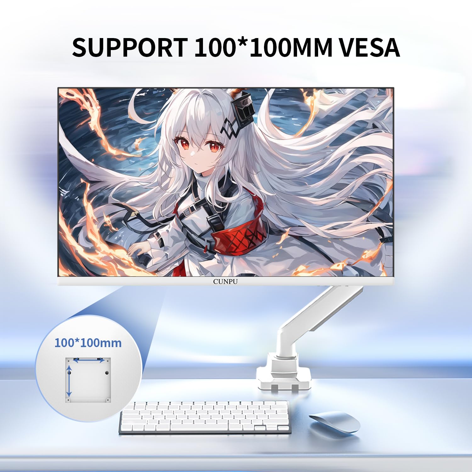 Amazon.co.jp: CUNPU 27インチ ホワイト 180/200Hz ゲーミングモニター