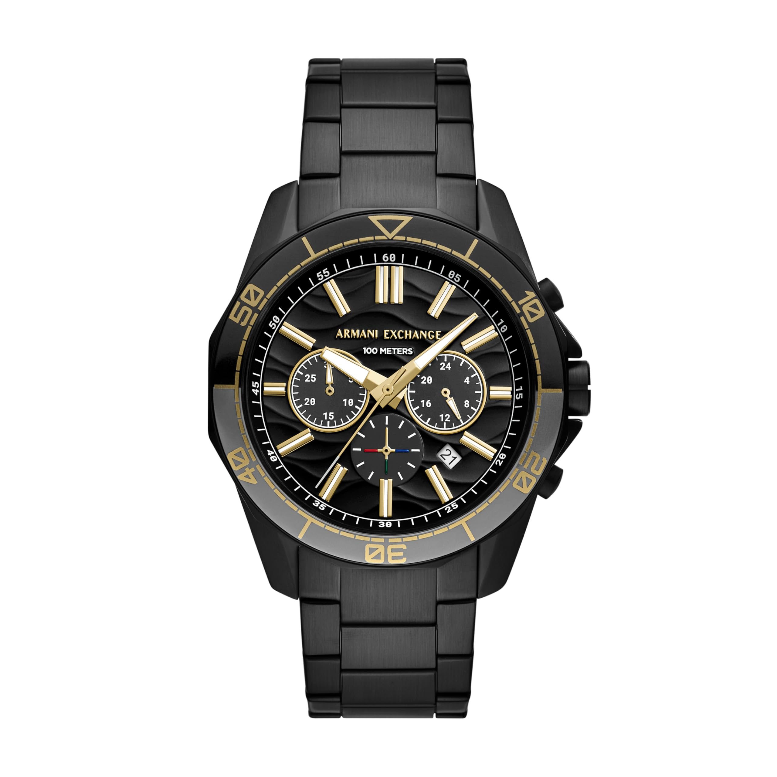 Armani Exchange Stainless Steel Analog Black Dial Mens Watch-Ax1963, Band Color:Black (B0D854LQLS) Amazon Price History, Amazon Price Tracker