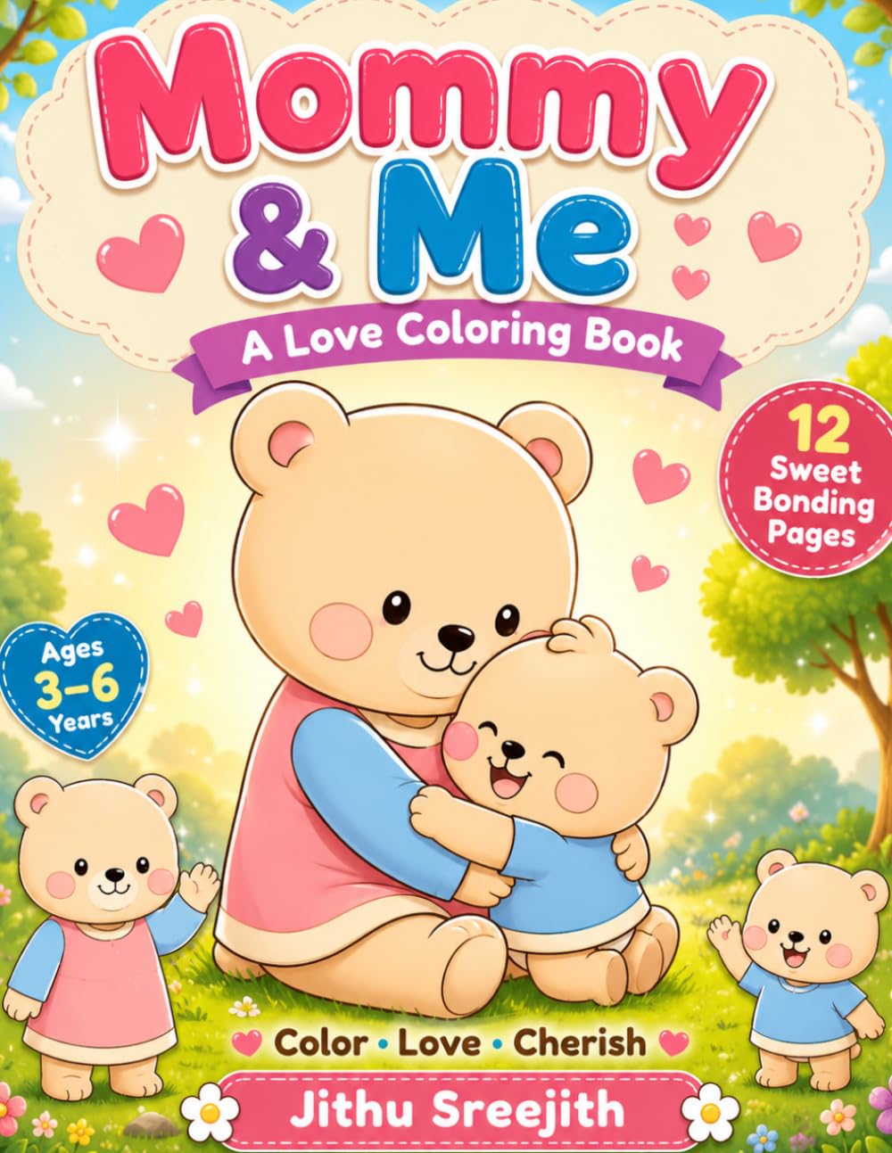 Mommy & Me: A Love Coloring Book: Sweet Mother and Child Bonding Pages for Kids Ages 3–6