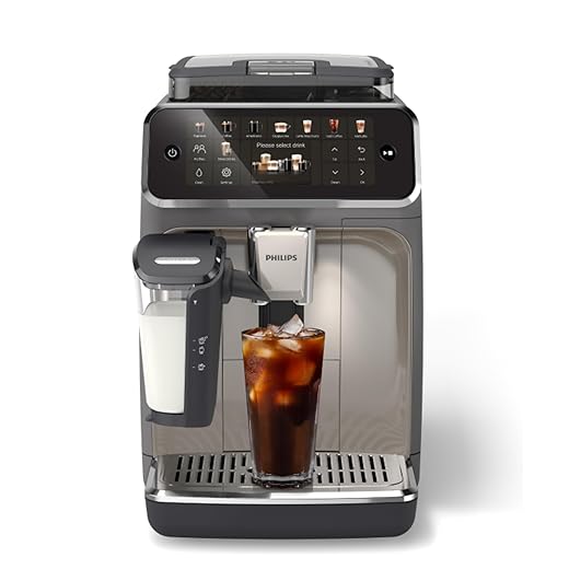 Philips 5500 Series Fully Automatic Espresso Machine, LatteGo Milk System, Integrated Grinder, 20 Hot & Iced Coffee Pre-Sets, Quick Start, SilentBrew, 15-Bar Pressure, Black Chrome (EP5544/94)