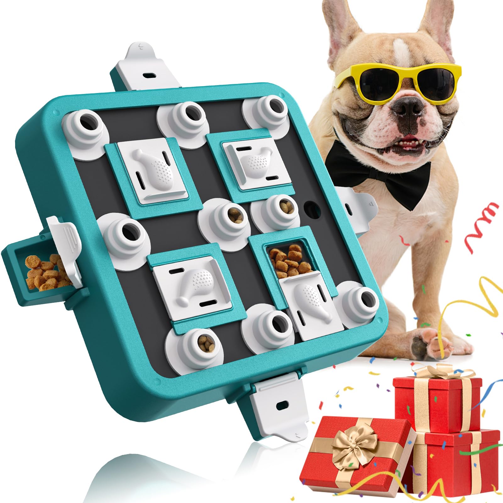 Dufuso Hundespielzeug Intelligenz, Hunde intelligenzspielzeug für Hunde Kleine/mittlere/große Hunde Spielzeug intelligent-Stufe 2 (mittel)