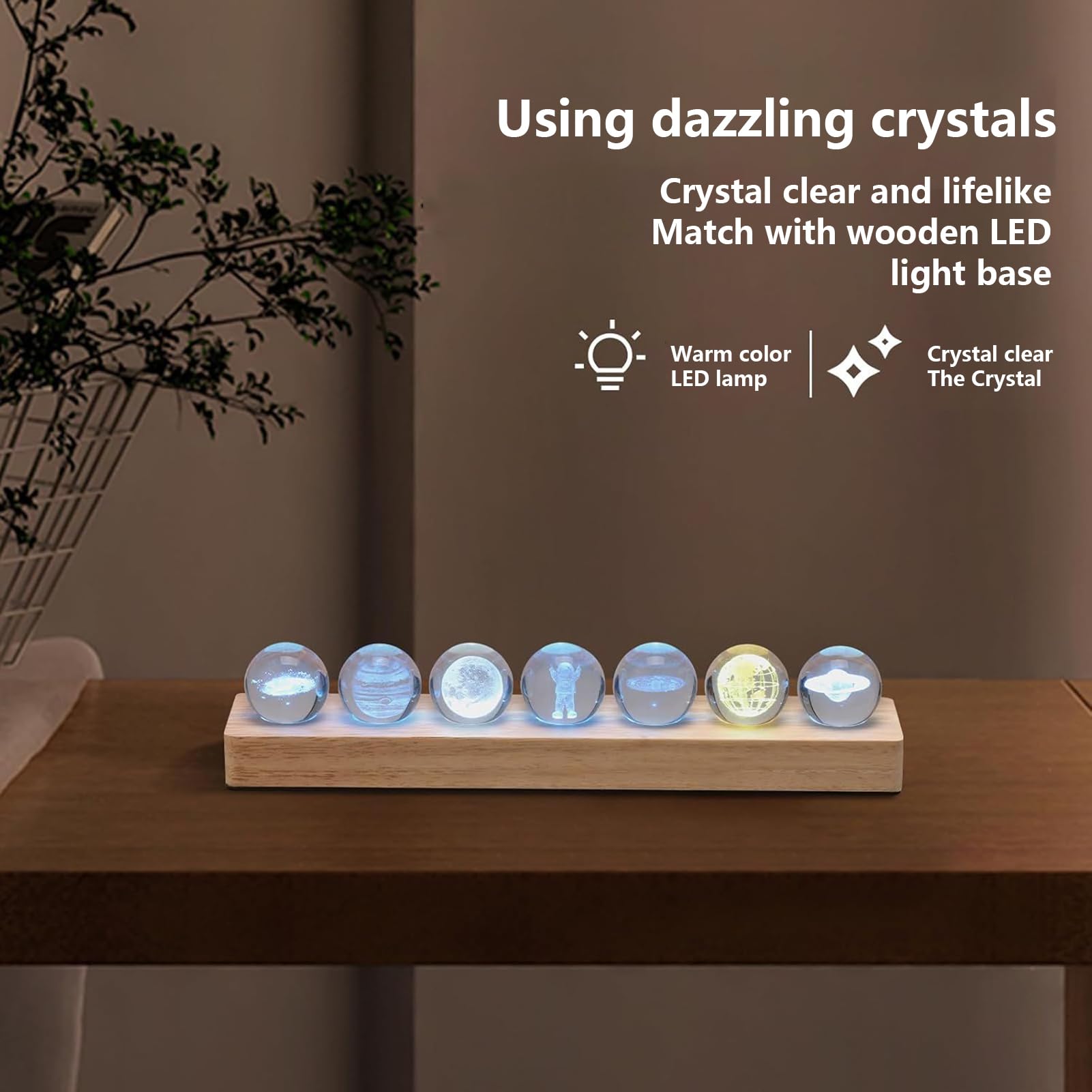 Luce Notturna a LED Pianeti Camera | Ornamento Fantasy Per Meditazione in Camera, Soggiorno, Dormitorio e Area Studio
