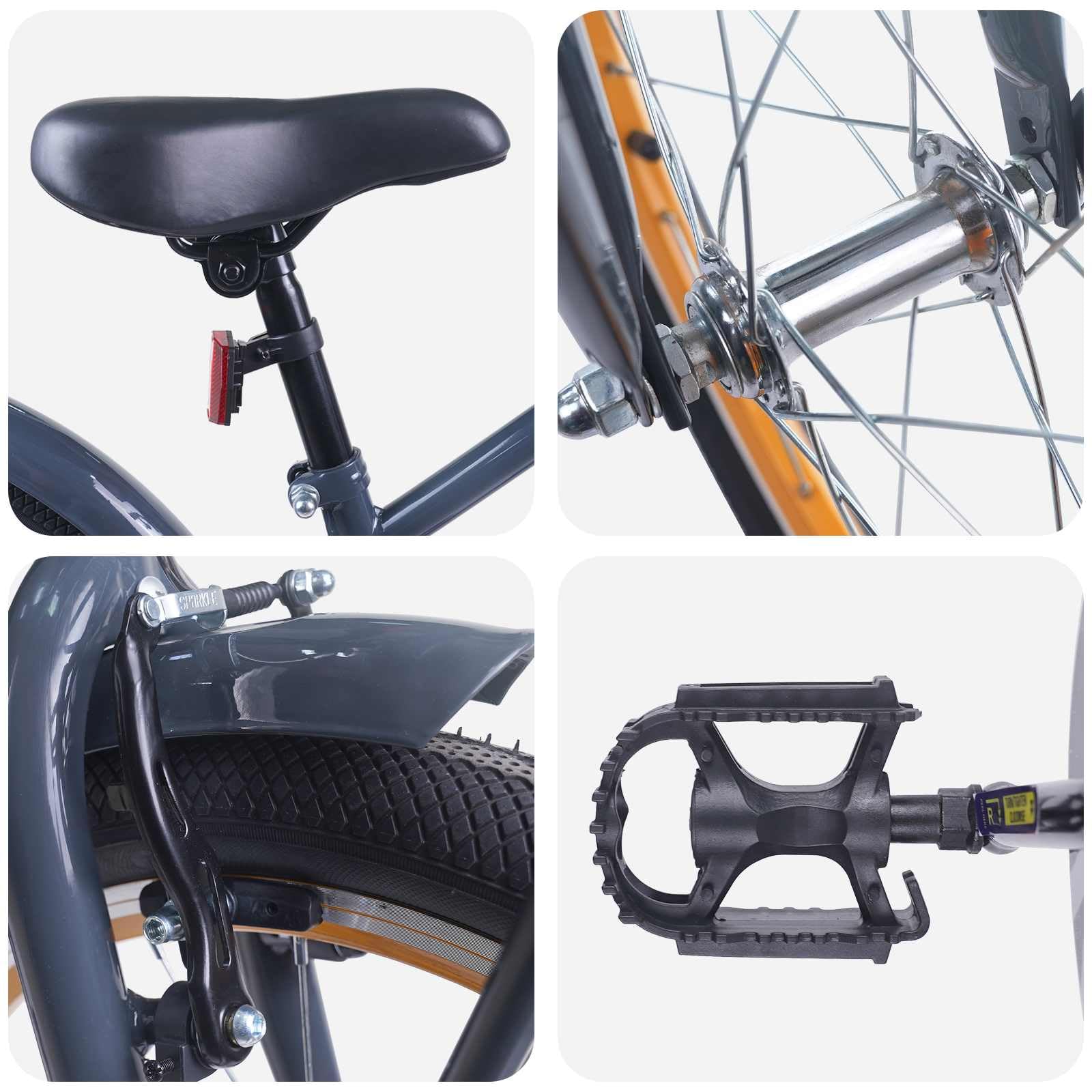 vidaXL Kinderfahrrad Stahl Fahrrad Junior Jugend Radfahrer für Mini Pedal
