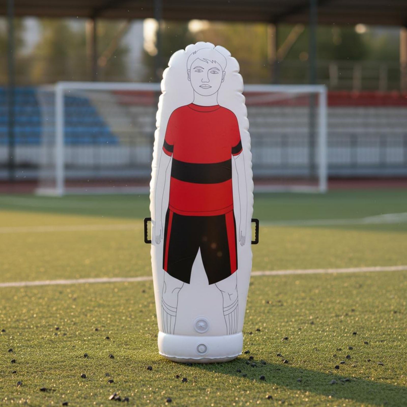 Muro Gonfiabile da Calcio PVC Resistente Manichino Gonfiabile da Calcio a Prova di Perdite Attrezzatura Sportiva per Allenatori, Calciatori