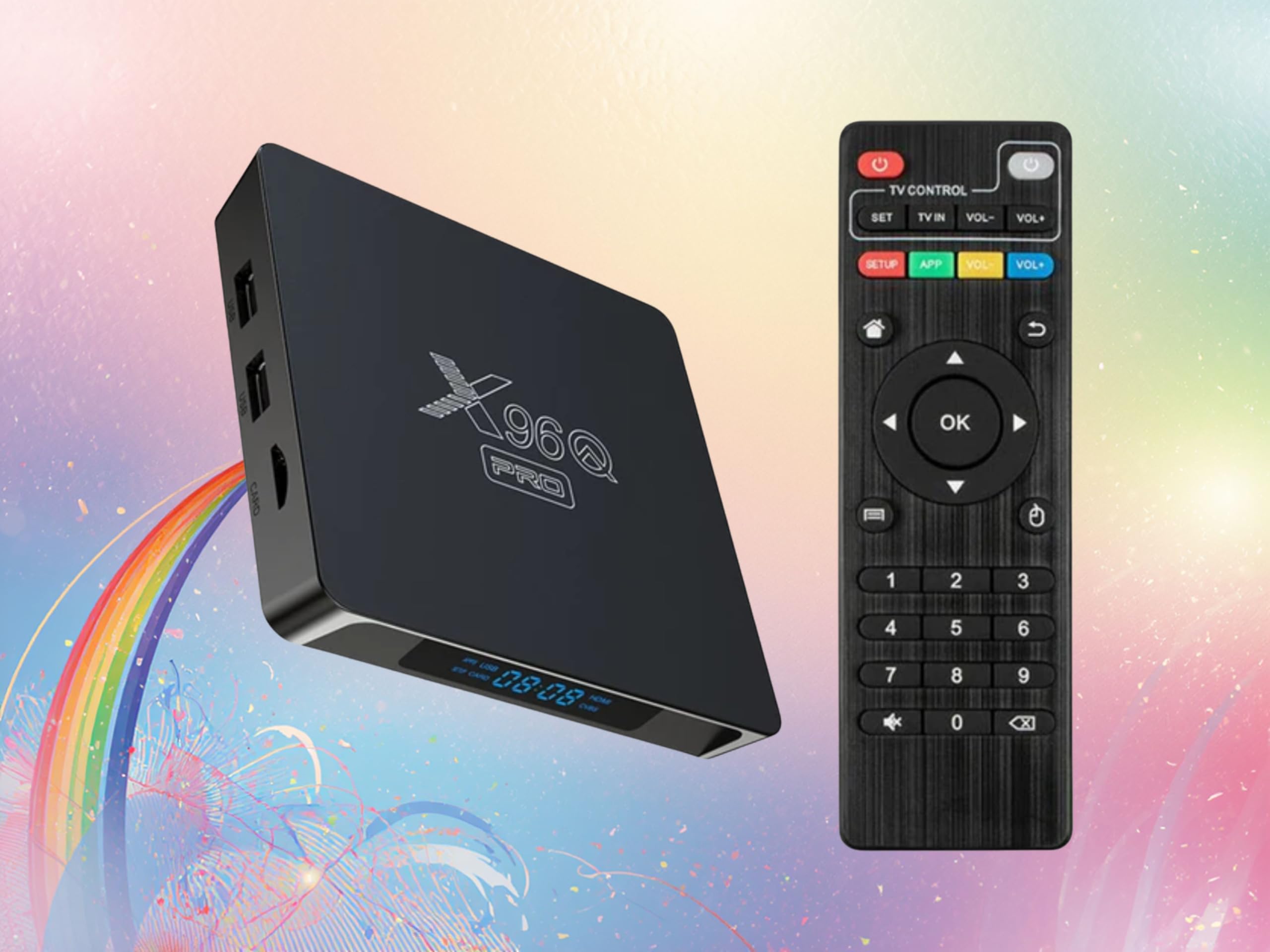 Modèle QPro Meilleur Android IPTV Box X-96 Android 10.0, boitier Smart Streaming Video Ultra HD 4K, 2g/16g, WiFi..…