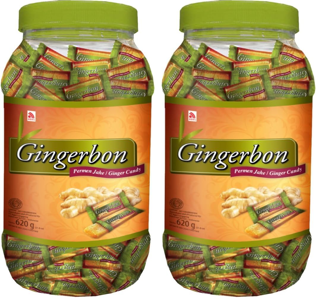 GINGERBON - Ingwer Bonbons - (1 X 620 GR) (Packung mit 2)