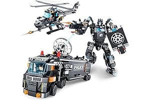 Playmobil Police Station Car Building Block Set, Stem Construction Toy