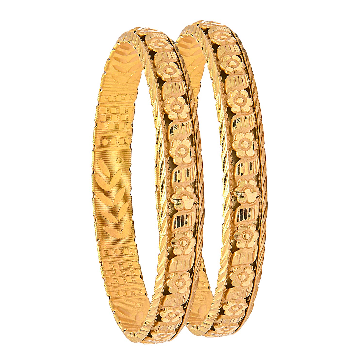 Shining Jewel - By Shivansh Fashion Gold Plated Traditional Designer Bangles for Women (Pack of 2) SJ_3434_2.6 (B09RH36C1Y) Amazon Price History, Amazon Price Tracker