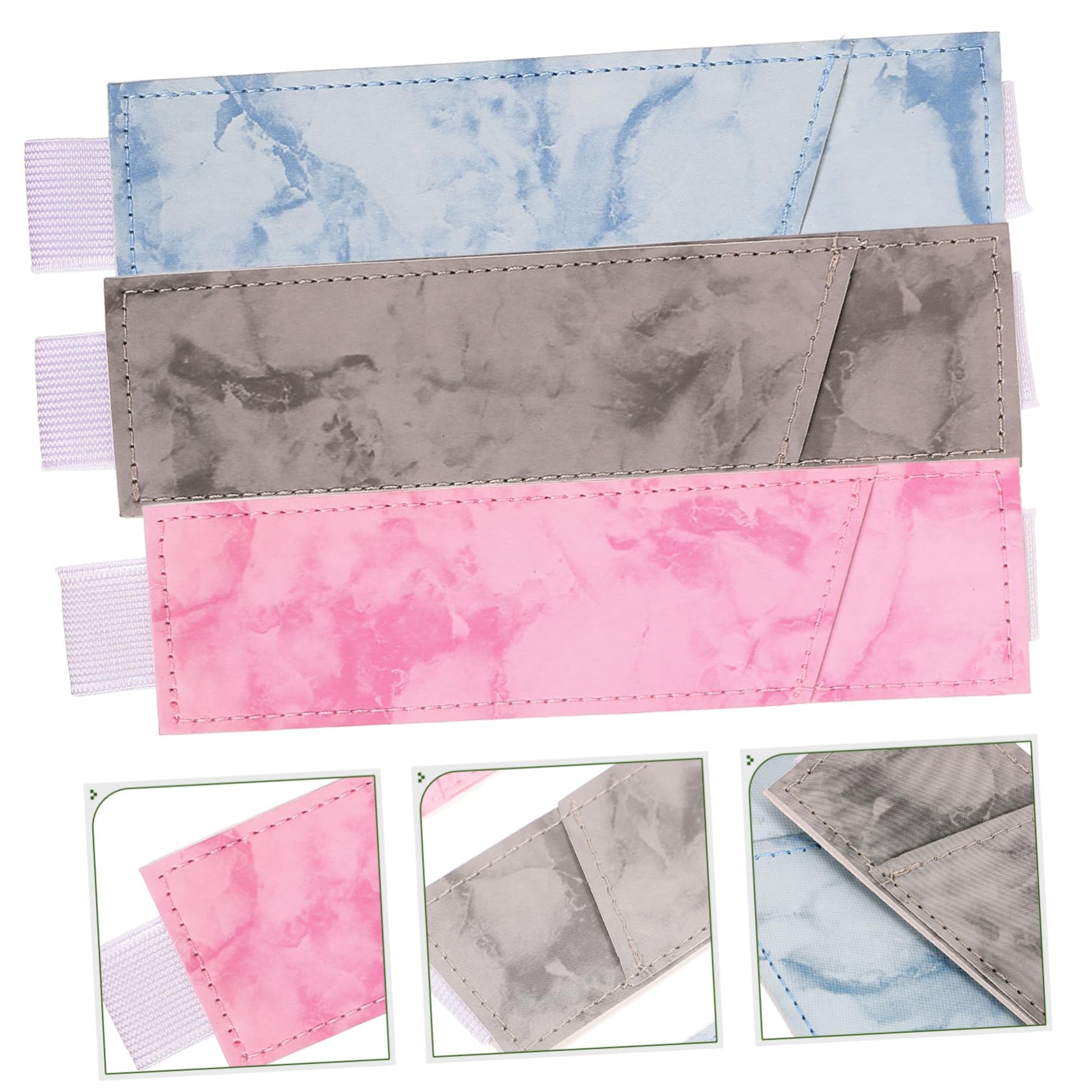 NUOBESTY 5 Set Astuccio in Pelle Retrattile Tavoletta Portapenne Pelle Portapenne Agenda Quadernoni Portamatite Custodia Per Penna A Sfera Custodia Per Penna Per Taccuino Pu 3 Pezzi * 5