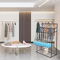 Vista 2 de Perchas para cinturón de pie para armario de hombres, soporte de exhibición de bufandas, estante de exhibición de ahorro de espacio, para corbatas