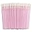 100 Pieces Lipstick Wands Disposable Lip Gloss Cosmetic Applicator Ctystal Lip Wands Bulk- Pink