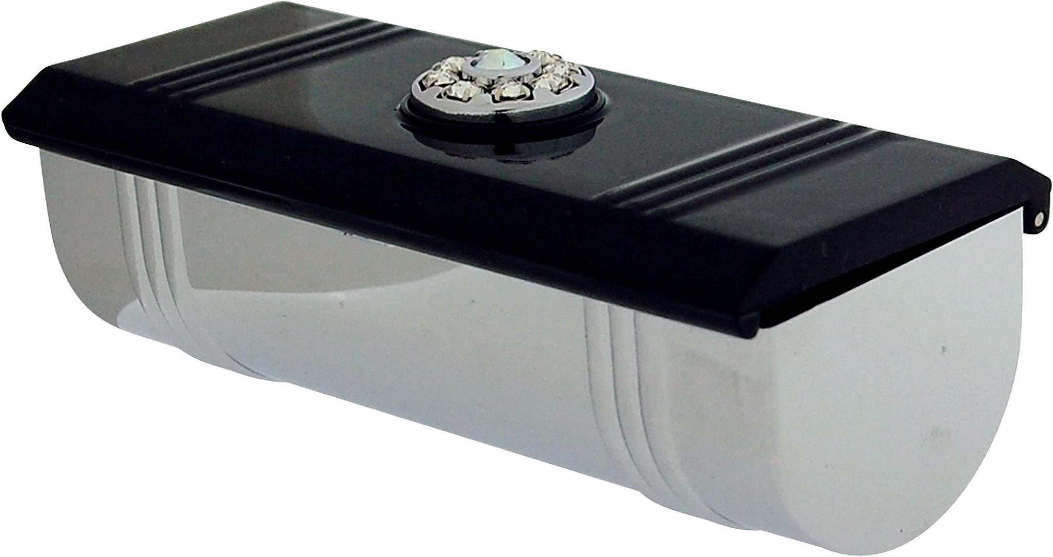 FMG Black Lip Stick Case Holder Made With Swarovski Crystals, in Gift Presentation Box SC1429
