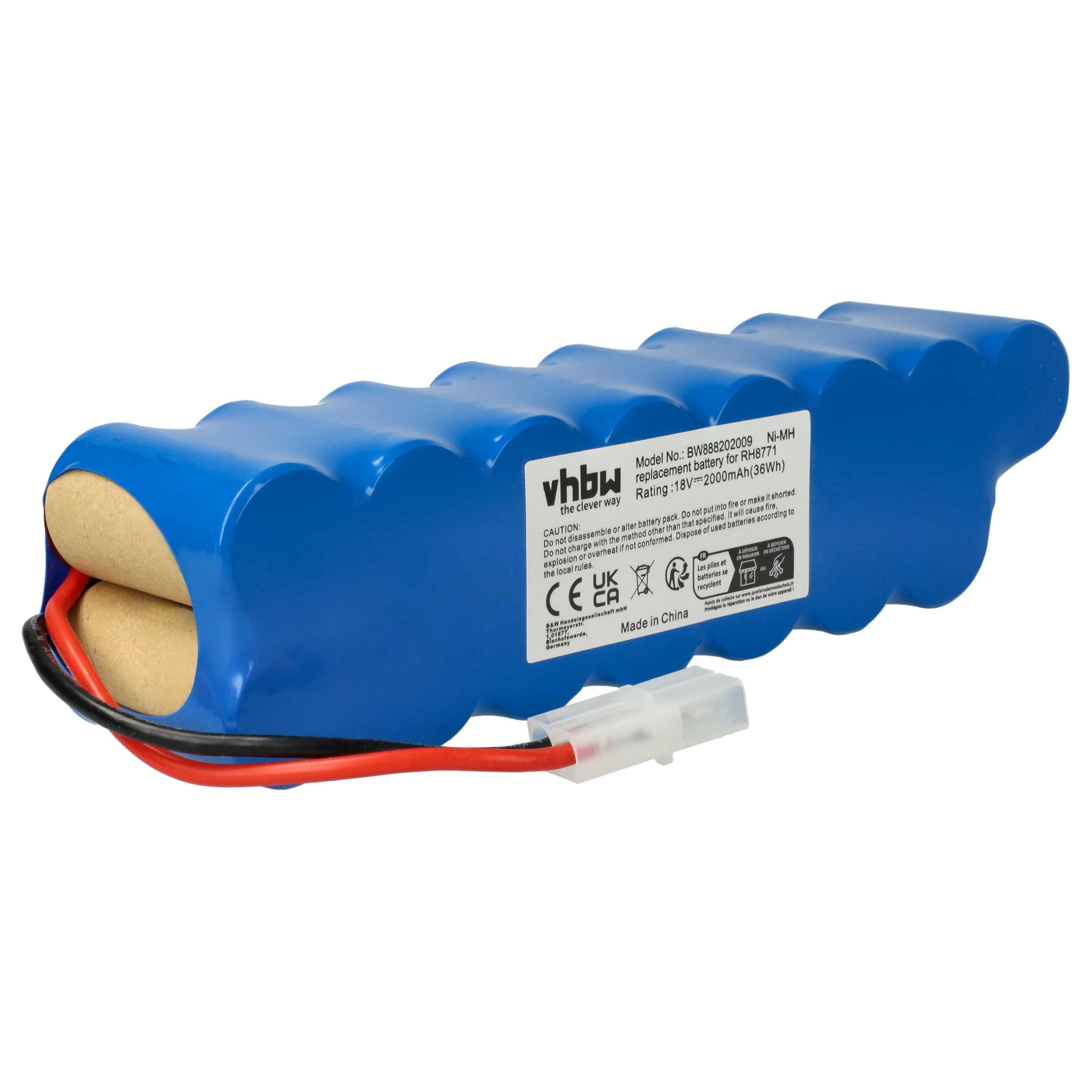 Vhbw batteria compatibile con Rowenta Air Force Extreme RH877101 8M 0, RH8771WS, RH8771WS/9A0, RH877183 home cleaner (2000mAh, 24V, NiMH) | Leroy Merlin