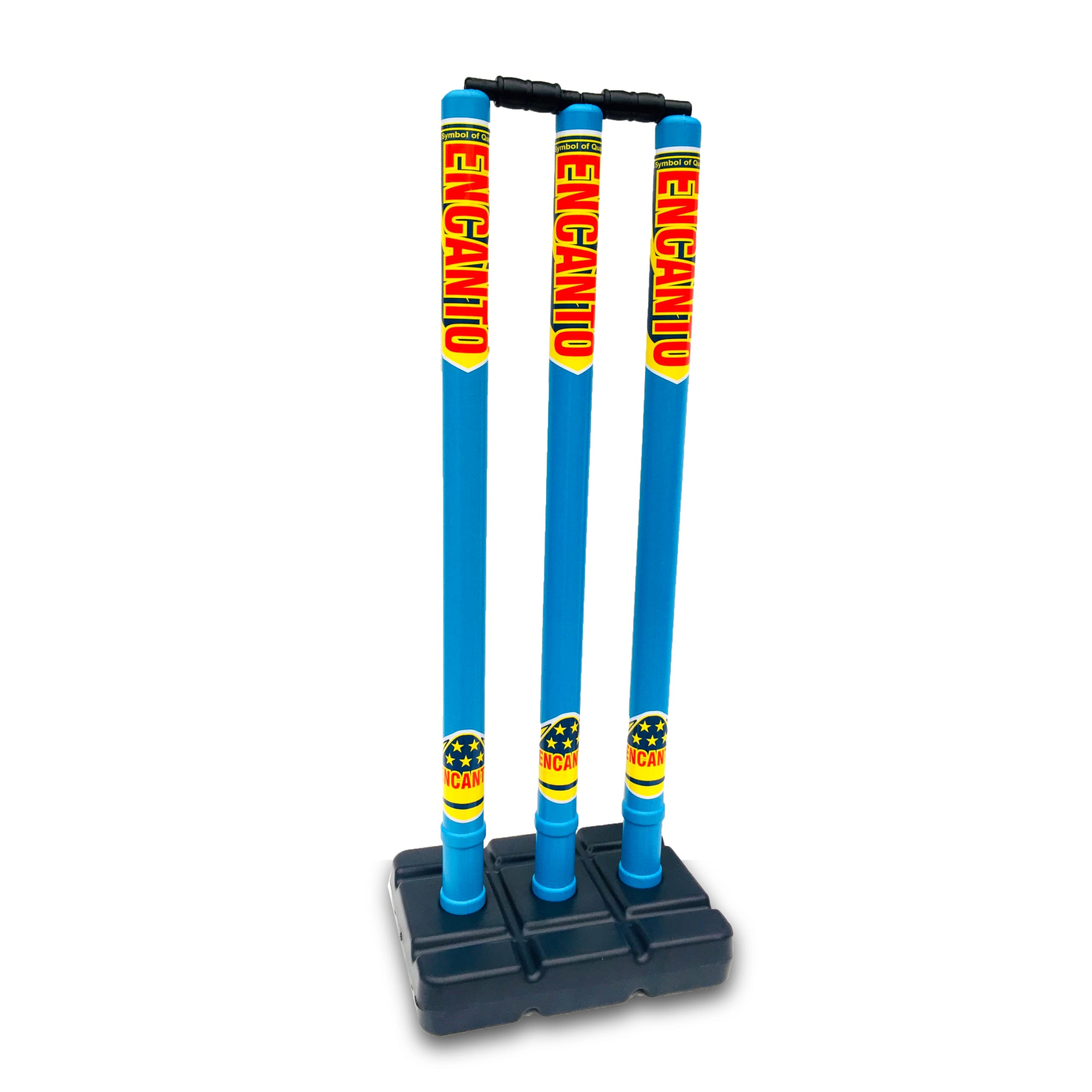 Encanto Wicket Set, Cricket Stumps, Hard Plastic/PVC Cricket Wicket Set/Cricket Stump Set with 3 Stumps, 2 Bails & 1 Base (B0B5VTT99F) Amazon Price History, Amazon Price Tracker