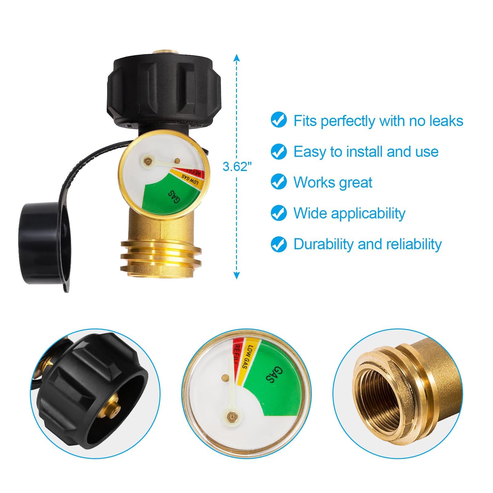 Propane Leak Detector DOZYANT Propane Tank Gauge Level Indicator Leak Detector For 5lb-40lb