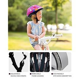 Girl Helmet for Bike,Kids Bike Pink Helmet for Girls Ages 5-12 Years Adjuastable and Multi-Sport, from Toddler to Youth CPSC Certicated