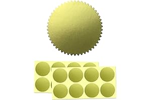 200-Pack Gold Foil Seal Stickers That Guarantee Authenticity