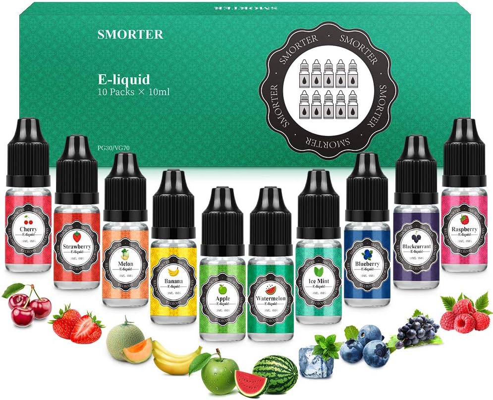 E Liquid Vape Liquid Smorter E Juice 10 Pack(10pcx10ml) Smorter Vape