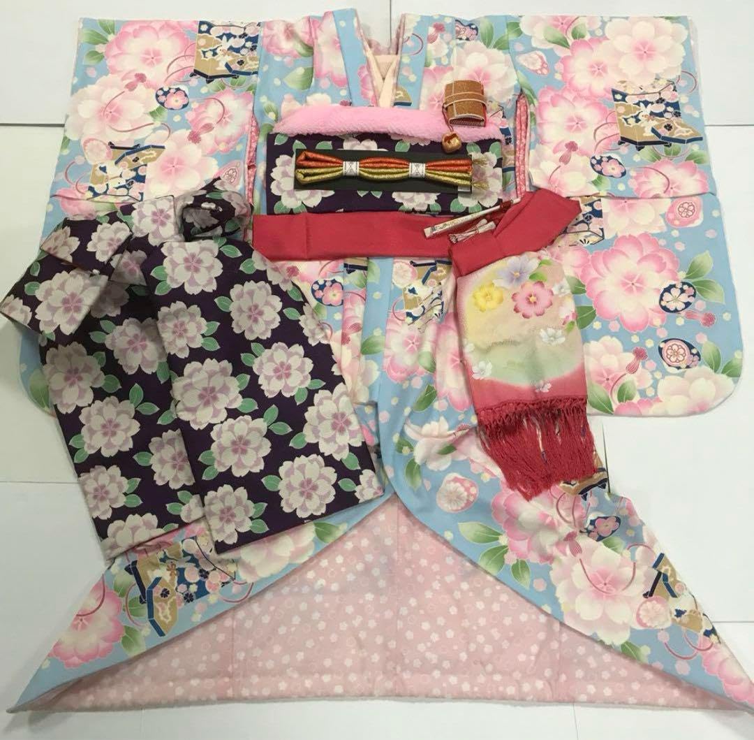 Amazon.co.jp: 七五三 舞妓① だらり帯 ポンポネット 7歳女の子着物