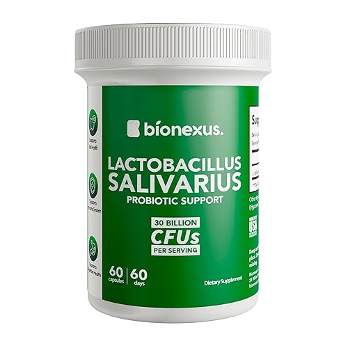 Bionexus™ Lactobacillus Salivarius Dietary Supplement – 60-Count, 30 Billlion CFU