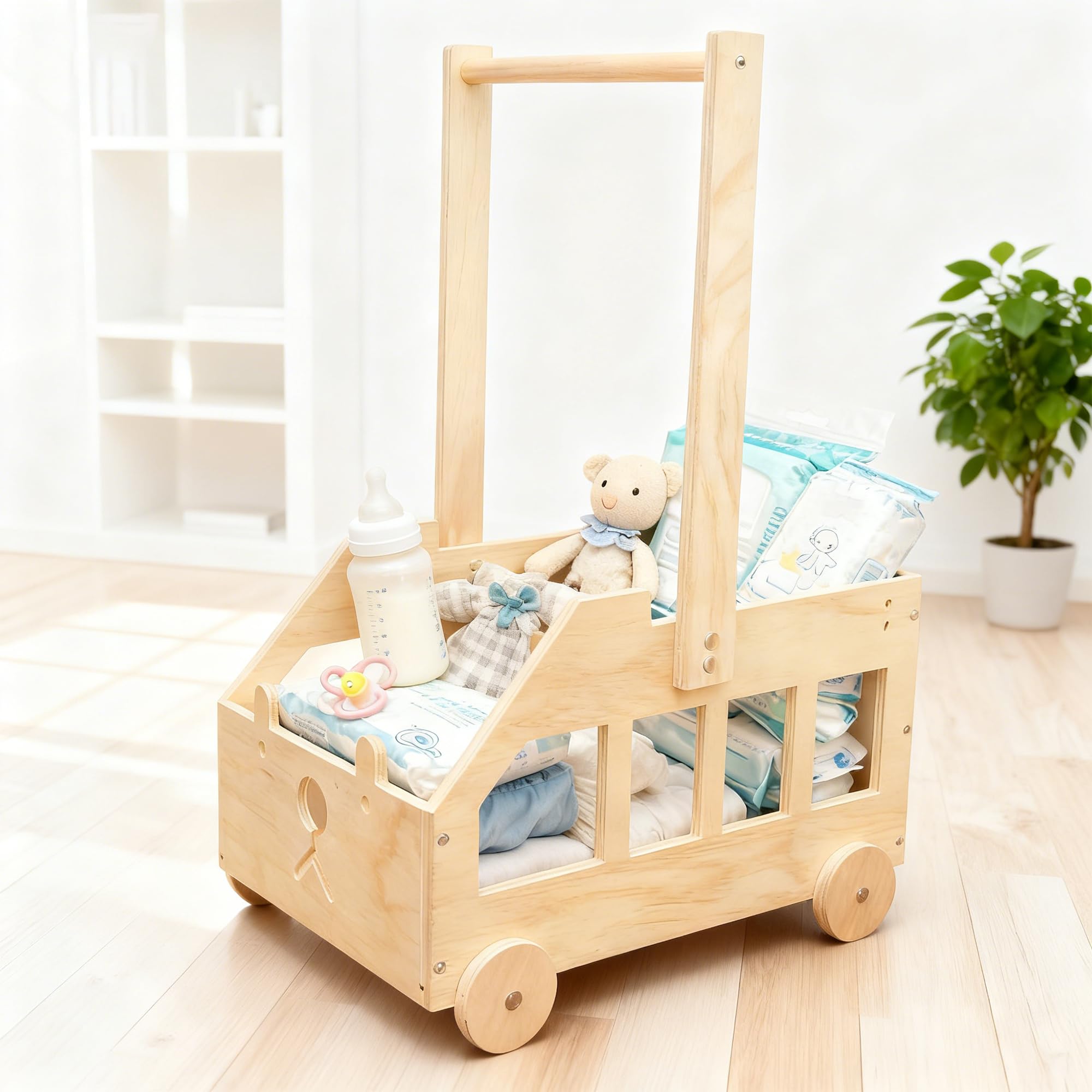 Cesta de almacenamiento para bebé que soluciona el desorden de ropa y juguetes de tranquilidad