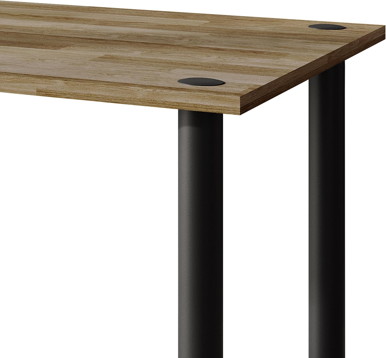 Coffee Table with Open Storage Shelf, Modern Design, Natural Oak