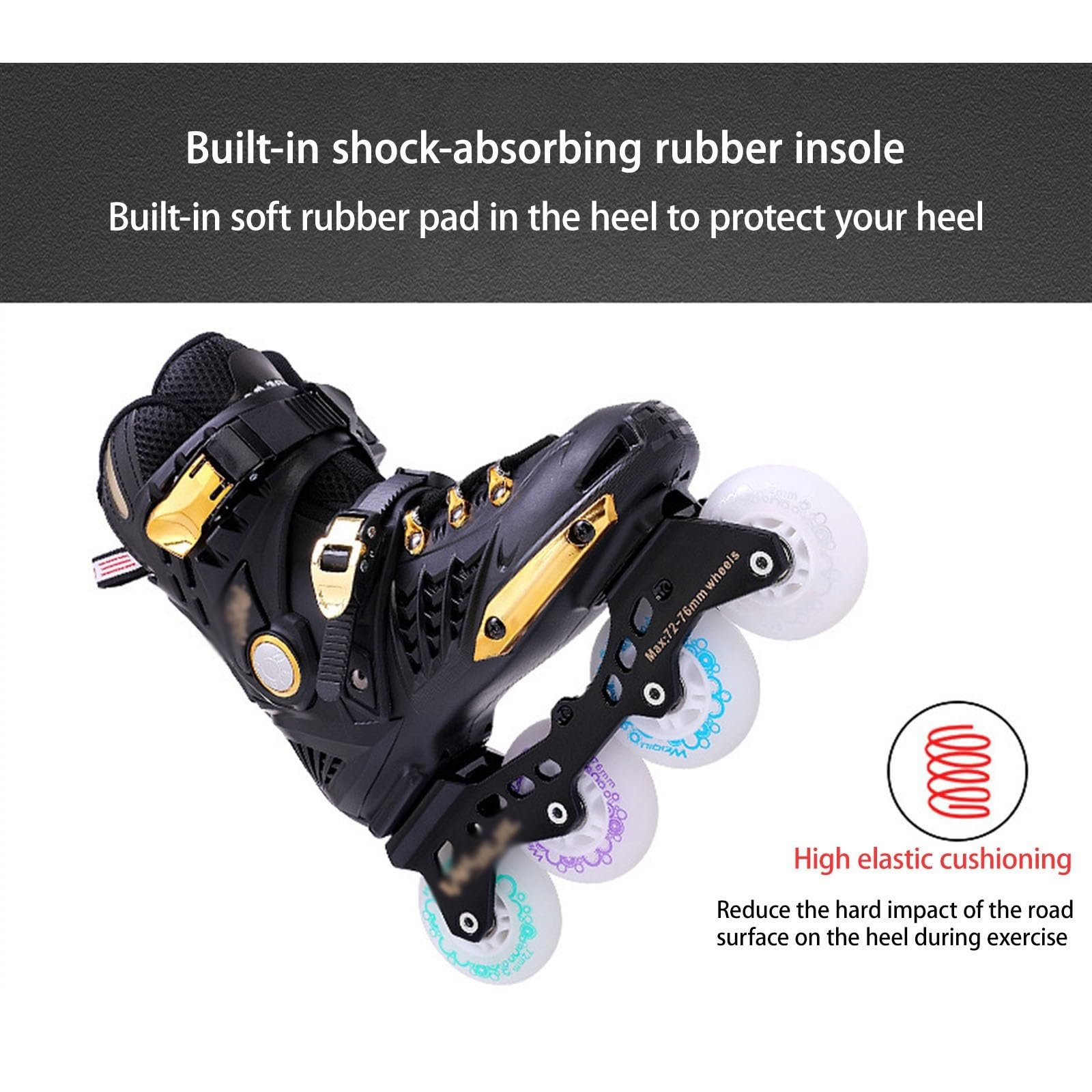 Roller en Ligne Réglables pour Femmes Et Hommes, Roller Enfant Professionnels pour Débutants, Patin A Roulette pour Promenade Et Parc