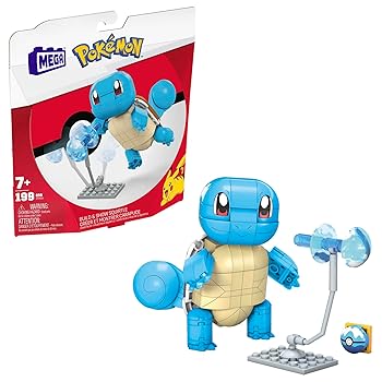 MEGA Pokemon Building Toys Set Build & Show Squirtle 199 Pieces