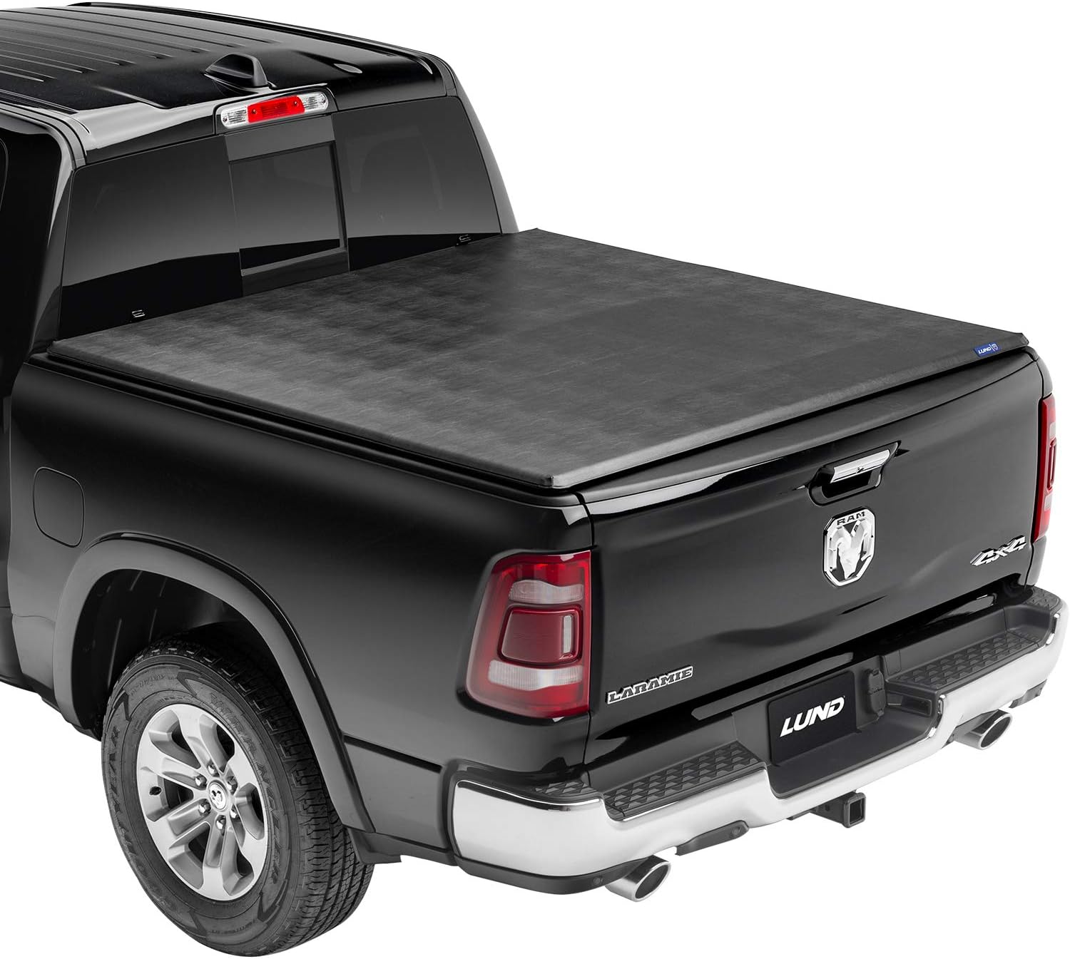 Amazon Com Lund Genesis Tri Fold Soft Folding Truck Bed Tonneau Cover 950121 Fits 2014 2021 Toyota Tundra W Track System 6 7 Bed 78 7 Automotive