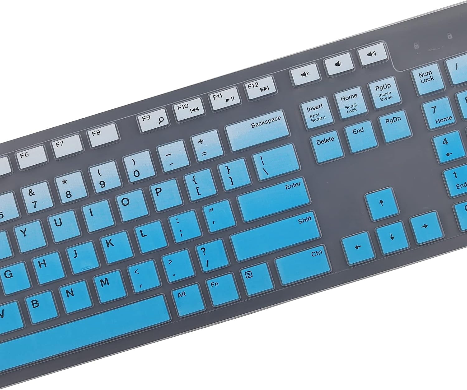 Keyboard Cover Skin for Dell KM636 KB216 KB216t KB216d KB216p Wired & Wireless Keyboard, Dell Optiplex 5250 3050 3240 5460 7450 7050, Dell Inspiron Desktop 24" 27" 5400 5490 7700 7790 3475 3670 3477 image 4