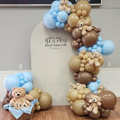 Miniatura 4 de Globos marrones, 1812105 pulgadas Kit de arco de guirnalda de globos retro de color marrón oscuro de diferentes tamaños, globos de helio de látex en